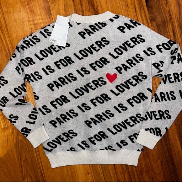 Zadig & Voltaire Anouk Gray Crewneck Sweater, womens large, NWT ($498)! ❤️ - Picture 2 of 7
